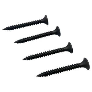 Stainless Steel Metric Bugle Head Black Phosphate Coated Self-Tapping Screw for Gypsum Board Drywall Wood Fine/Coarse Inch
