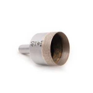 Factory Straight Shank Diamond Drill Bit Taper/Straight Handle Glass Core Drills with Countersink