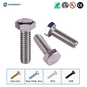 Best Price Stainless Steel SS304 A2-70 Galvanized Cold Forged For Solar Mounting Hexagonal Head Bolt