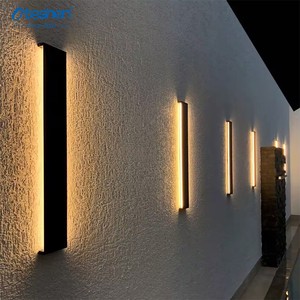 Modern Aluminum LED Wall Light Outdoor Strip Wall Decoration Lamp up Down Exterior Lamp for Hallways