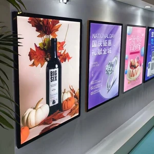 LED Drawing Light Box For Advertising Wide Applications For Restaurant Menu Shopping Mall Poster Frame Hanging Installation