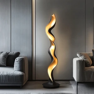 ST 3D Printed PETG Iron Base Modern Large LED Lamp with Changeable Color CRI 70 1-Year Warranty for Bedroom Decorative Lighting
