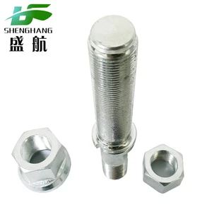 Anti-rust Wear-resistant 40Cr/35CrMo Alloy Wheel Bolts Nuts for Truck Grade 10.9/12.9 Detailed Thread