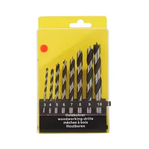 Durable Heat Positioning Straight Shank Brad Point Wood Drill Bits Drill Bits for Plastic Wood Brad Point Wood Drill Bit Set