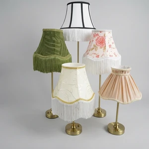 5200mAh Cordless Table Lamp Set of 3 Iron Stand Fabric Shade E14 USB Charging Light for Wedding Party