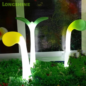 Nature Inspired LED Bean Sprout Lamps Decorative Greenery Reed Lights IP65 Waterproof for Farm Restaurant Interior Decor