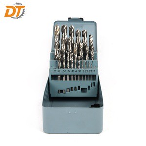 DT 25pcs DIN338 HSS-R Metric Metal Drill Bit HSS And HSS Cobalt Drill Bit Set OEM/ODM Customizable