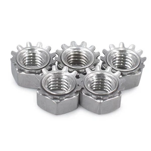 M3-M10 1/4 5/16 Stainless Steel 304 316 Hex K Lock Nuts