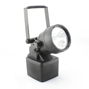 LED Explosion-proof Searchlight IP66 Rated Alloy Body Torch Light 6000K Daylight Alert Maintenance-free Li-ion Rechargeable