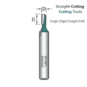 Single-Edge Millingcutter Woodworking Straight Knife Edge Trimming Machine Special Blade Head Slotting Tool OEM HRC45 6mm