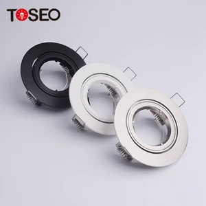 Rounded Recessed Led Downlight Indoor Gu10 Mr16 Fixture Die-Casting Alu Recessed Downlight