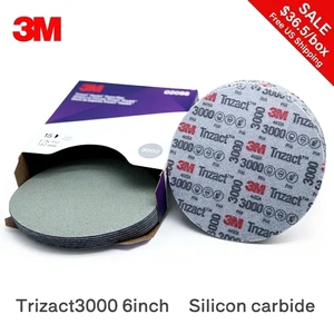 3M 02085 150mm Trizact3000 Foam-Backed Abrasive Disc for Paint Finishing Micro Scratch Removal Polishing in Stock 15pcs/Box