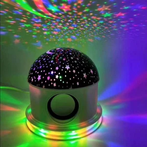 Music LED Night Light Projector Starry Sky Star Master Projection Lamp RGB Music Stage Lamp Party Atmosphere Spotlight