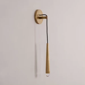 Zeal Lighting Solid Brass Crystal G9 LED Bulb Sconce Modern Wall Lamp Lighting Fixtures for Bedroom Stairway Bathroom