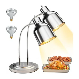 Electric Gold Buffet Food Warming Lamp with Flexible Hose for Restaurant Catering Barbecue Commercial Use