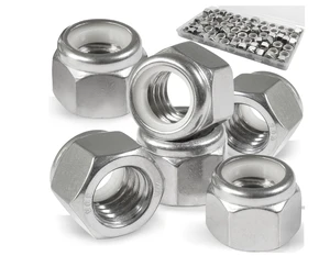 High Quality Super Duplex Stainless Steel A286 B8 DIN936 5/16 '-18' Locking Nut Zinc Plated Fine Threaded Hexagon Polished Thin