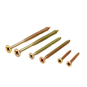 DIN7505 Yellow Zinc Plated M2 Chipboard Screws C1022A Bugle Head Self Tapping Screws