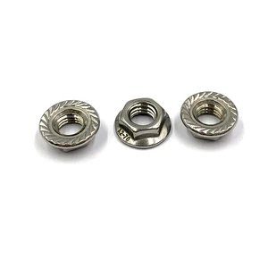SS Hexagon Nut 18-8 Stainless Steel Hex Flange Nut Din6923