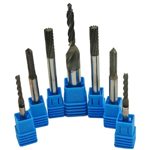 Hot Sale Diamond Coated Fine Nicked Router Milling Cutter Carbide End Mill with Diamond Coating PCD Cutter for Processing Carbon