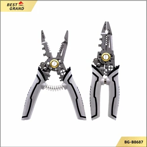 Precision Durable Steel Crimping Pliers Electrician's Wire Stripper & Copper Wire Cutter For DIY OEM