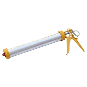 Industrial Grade Manual Power Aluminium Tube Silicone Gun Sausage Caulking Gun for Silicone Sealant Bulk Pack Caulk Gun