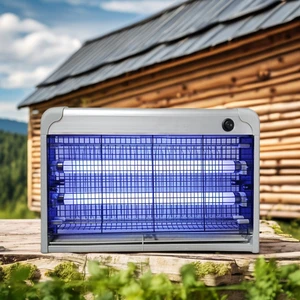 2800V Indoor Electric Bug Zapper Lightweight Insect Killer Easy-to-Clean Tray Traps Mosquito Killer Garden Office Home Kitchen