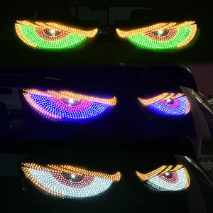 New Arrival Car Window Windshield Decorative Light USB Devil's Eye for Car Demon Eye Display Truck Bus Matrix Flexible LED Panel