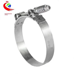 Heavy Duty Stainless Steel Hose Clamp T Type Spring Adjustable Pipe Clamp