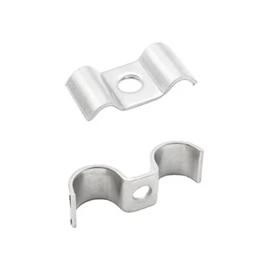 Stainless Steel Double Pipe Clamp Instrument Line Wire Tubing Gas Pipe Cable Clamp