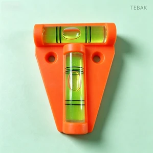 Industrial Mini T-Type Triangular Level | 2-Vial Bubble Level | 0.057° High Precision ABS Measuring Tool