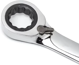 Professional 18mm CRV Steel Reversible Ratcheting Combination Wrench New Type Metric Tools with OEM Customization Support