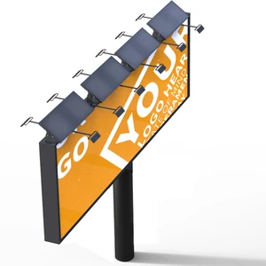 IP65 90W Solar LED Billboard Light Weatherproof Aluminium Outdoor Advertising Board Lamp for Signage Lighting Sign