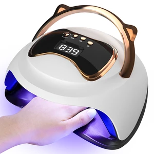 120W Professional Nail Dryer 36 UV LED Dual Light Source Raccoon Design Infrared Sensor 4 Timers Custom Logo For Importer