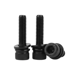DIN912 Carbon Steel Black Oxide Zinc Plated Hexagon Socket Head SEMS Screws Assembled Hex Socket Cap Bolt