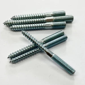 OEM Carbon Steel Metric Hexagon Socket Double Head Bolts and Wood Screws with Zinc Finish