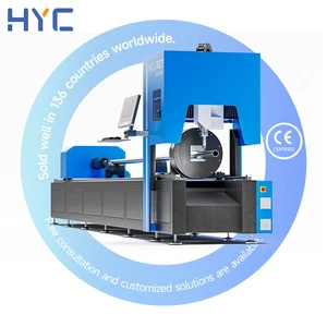Tube CNC Fiber Laser Cutting Machine 1.5KW For Metal Pipe Profile AI/PLT HIWIN Guide Rail Multifunctional FAST Cutting Speed