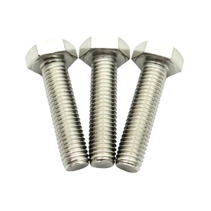 316 Stainless Steel External Hex Bolt A4-70 Anti-Corrosion Hex Head Bolt DIN933 For Marine Hardware