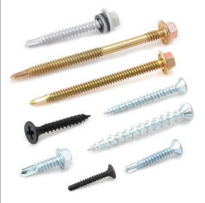 M2 M3 M4 M5 M6 Yellow Zinc Stainless Steel Countersunk Head Chipboard Self-tapping Self Drilling Wood Screws