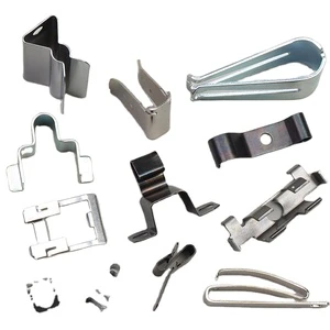 Wei Hui High Quality Metal V-Shaped Automotive Spring Clips Jar Hardware Metal Paddle Spring Clip Used in Light Switch Socket
