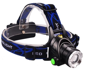 High Visibility Headlamp Zoom Aluminium Torch Headlamp Portable Lightweight 3 Leds Outdoor Head Lamp