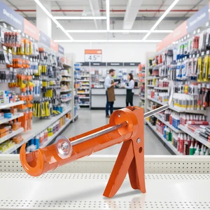 Factory Hot Selling Heavy Duty Manual Drop-Free Silicone Sealant Caulking Gun Iron Glue Gun For Industrial & DIY Use