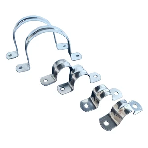 Customized Stainless Steel 304 Adjustable Clamp 8-160mm Metric System Ground Wire Pipe Clamp with Widened Holding Feature