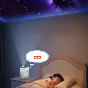 Naked Eye 3d Projection Lamp Starry Sky Lamp Adjustable Angle Large Circle Projector Children's Dreamy Dynamic Projection