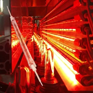 Infrared Heat Lamp 378mm 3000w for Blow Molding Machine Quartz Halogen Tube High Temperature Resistant Long Life OEM Custom
