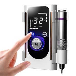 Professional High 45000RPM Rechargeable Nail Drill Low Noise Electric Nail Files Machine For Acrylic Cordless USB Battery Salon