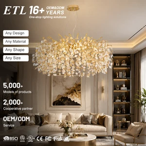 Warm White Dimmable Aluminum Frame Aluminum Chandelier For Indoor Dining Space Pendant Lamp