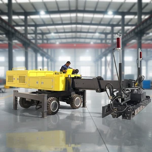 Telescopic Arm Concrete Laser Leveling Screed Machine Diesel Engine Full Hydraulic 4 Wheel Drive Laser Guided Pump