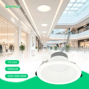 Commercial Down Lights 35W 10in 3Power 5CCT LED Downlights ETL Listed Spotlights IP54 110LM/W Recessed Ceiling Light for Indoor