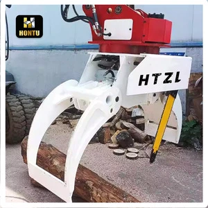 Wholesale Top Quality Tree Cutter Hydraulic Log Grab Saw on Excavator Grapple Cutter Grapple Chain Saw Factory on Sale