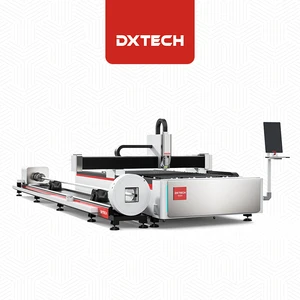 1000W Raycus Automatic Rotary 6m 3m Metal Steel Square Tube Hole Drilling Fiber Laser Round Pipe Cutting Machine 1530